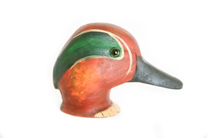 Green Winged Teal Decoy Heads 