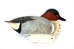 Wooden Green Winged Teal 